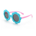 NEW Designer Silicone Fashion Sun Flower Polarized children sunglasses